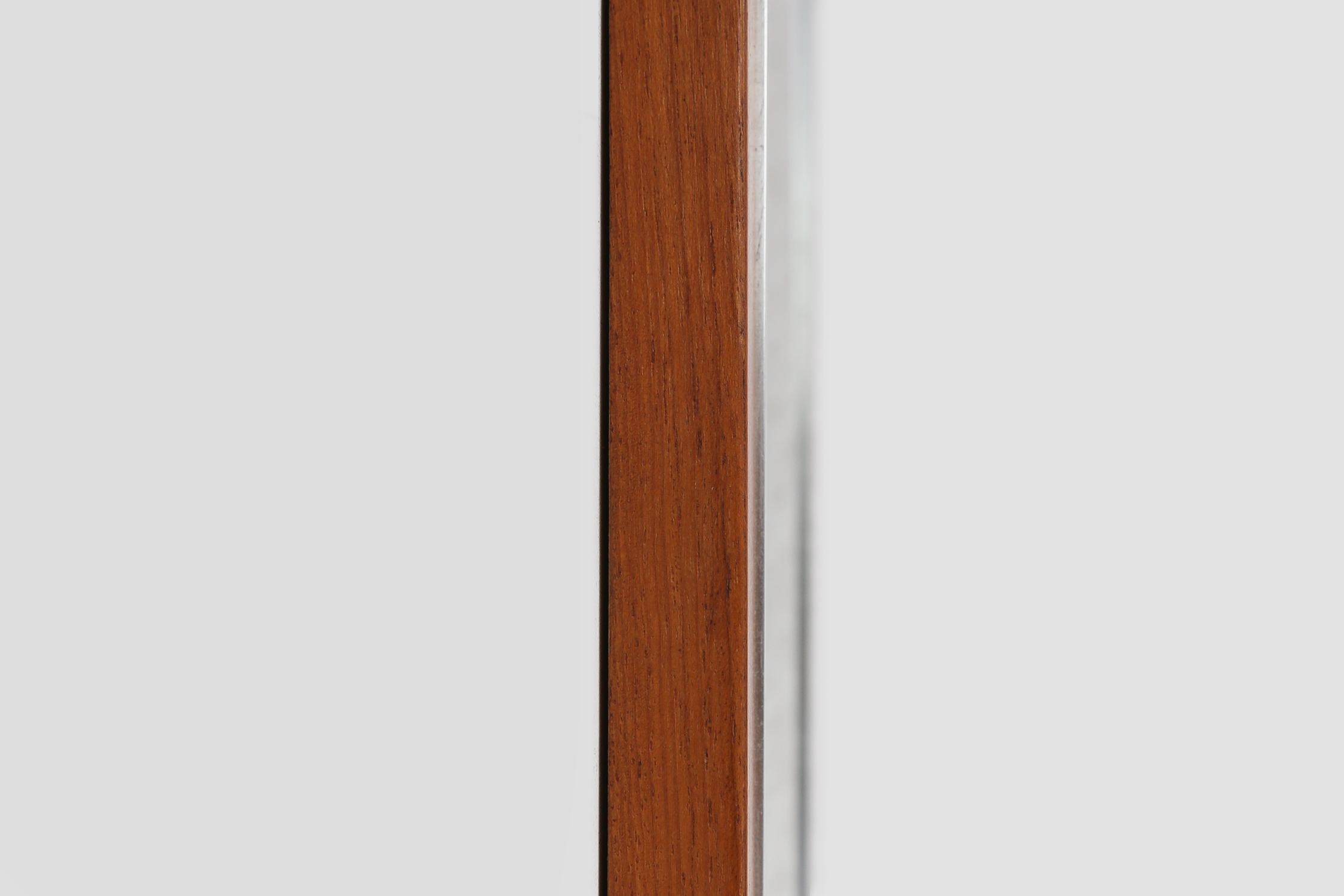 Mid-century teak mirror with shelve by De Coene, Belgium ca. 1960thumbnail